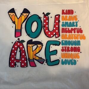 Colorful Inspirational Graphic Kids T shirt print DTF print